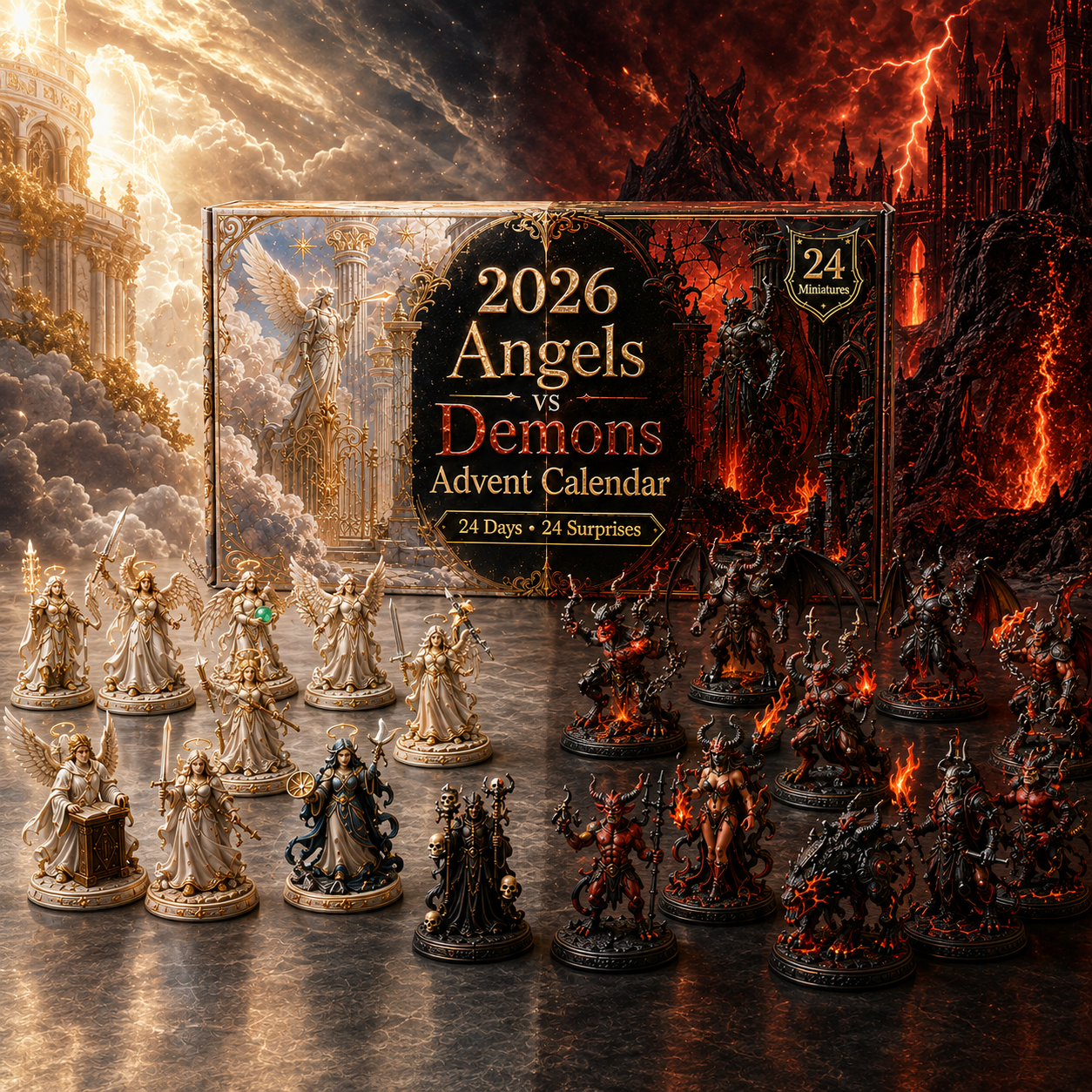2026 Angels vs. Demons Advent Calendar 😇😈 – 24 Days of Dark & Divine Surprises