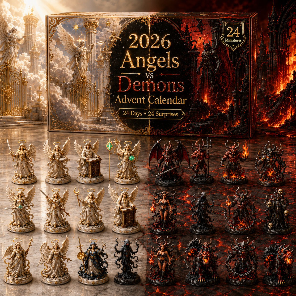 2026 Angels vs. Demons Advent Calendar 😇😈 – 24 Days of Dark & Divine Surprises