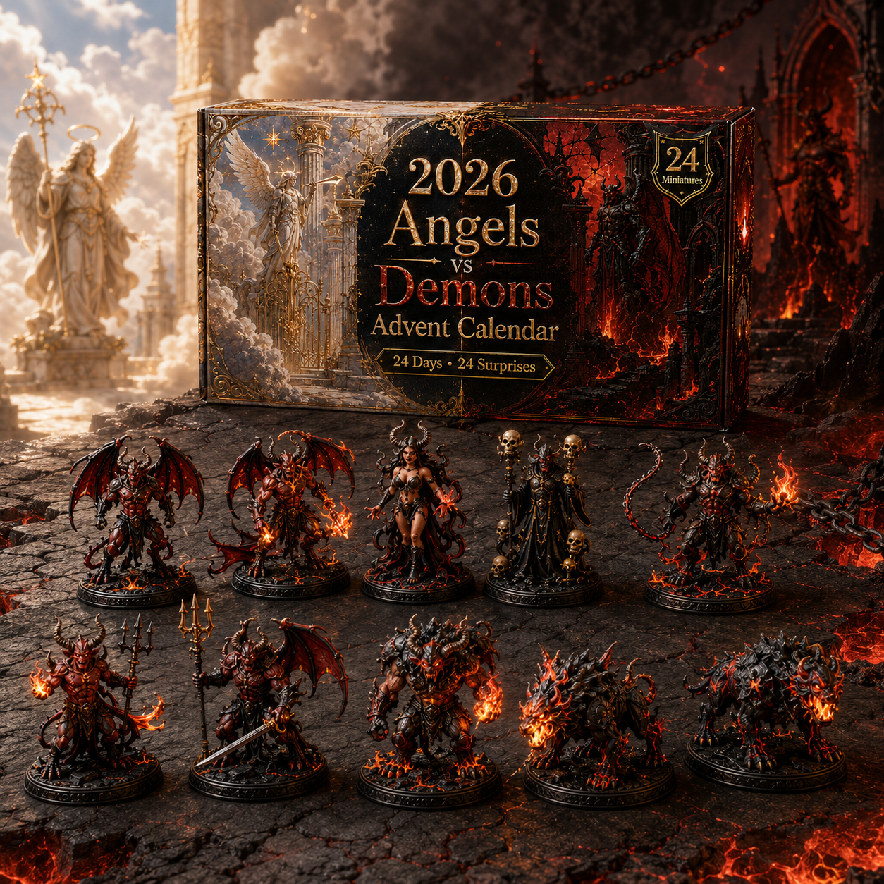 2026 Angels vs. Demons Advent Calendar 😇😈 – 24 Days of Dark & Divine Surprises
