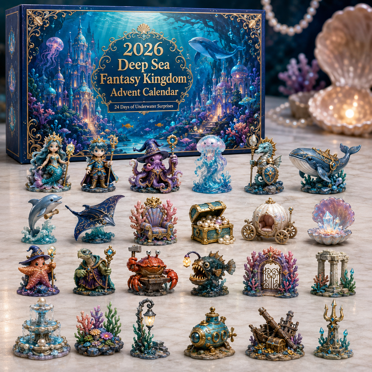2026 Enchanted Deep Sea Advent Calendar 🌊🧜‍♀️ – 24 Days of Underwater Fantasy