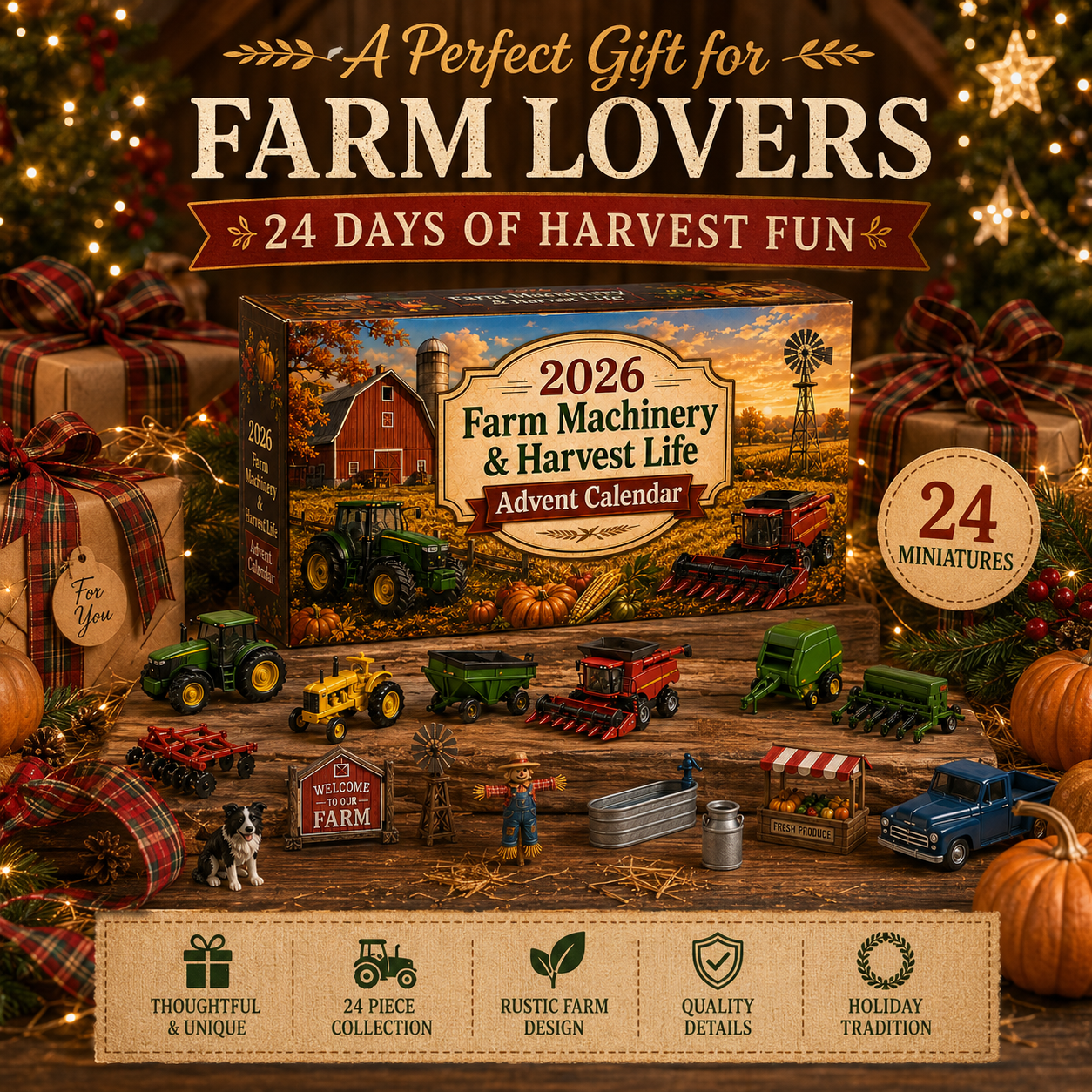 2026 Farm Life Advent Calendar 🚜🌾 – 24 Days of Harvest Season Surprises