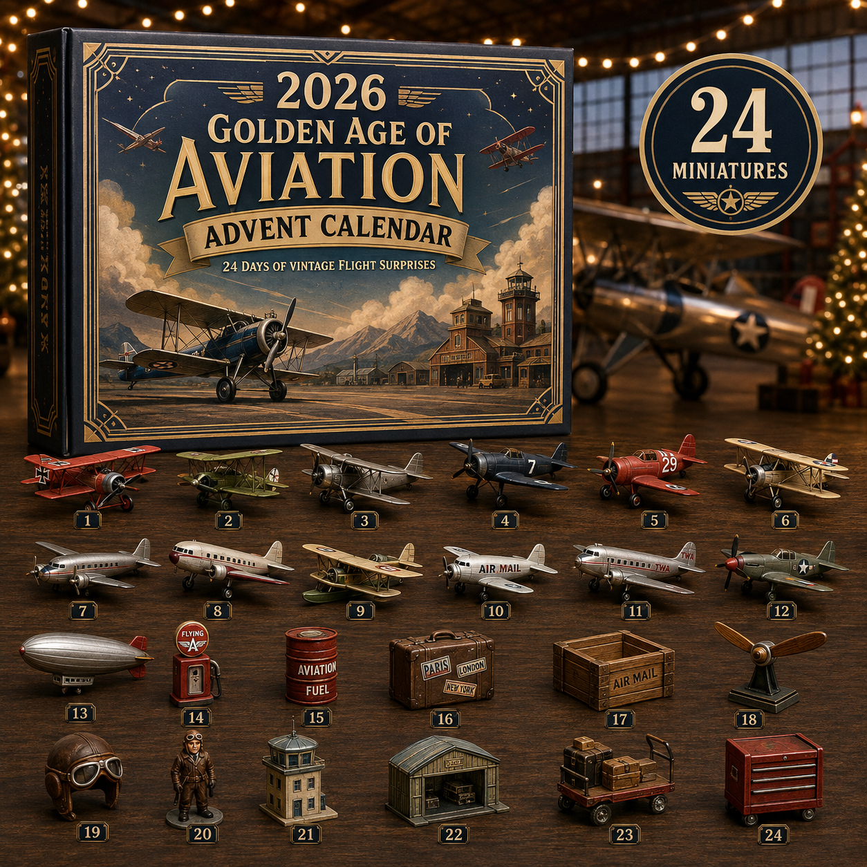 2026 Golden Age of Aviation Advent Calendar ✈️🛩️ – 24 Days of Vintage Aircraft Surprises
