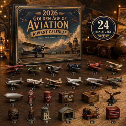 2026 Golden Age of Aviation Advent Calendar ✈️🛩️ – 24 Days of Vintage Aircraft Surprises