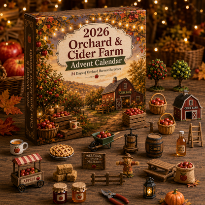 2026 Apple Orchard Advent Calendar 🍎🌾 – 24 Days of Cozy Farmhouse Surprises