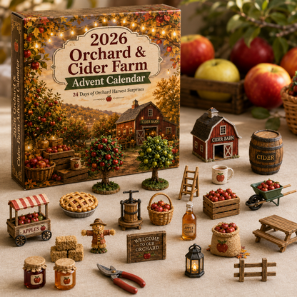 2026 Apple Orchard Advent Calendar 🍎🌾 – 24 Days of Cozy Farmhouse Surprises