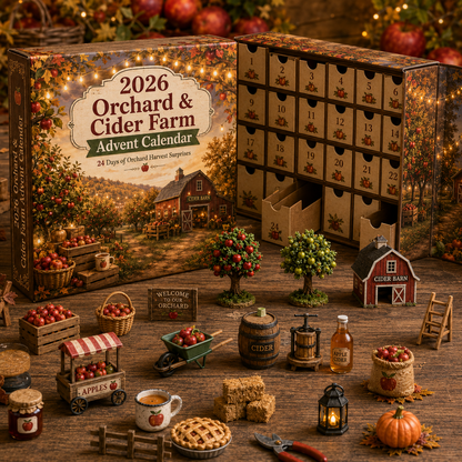 2026 Apple Orchard Advent Calendar 🍎🌾 – 24 Days of Cozy Farmhouse Surprises
