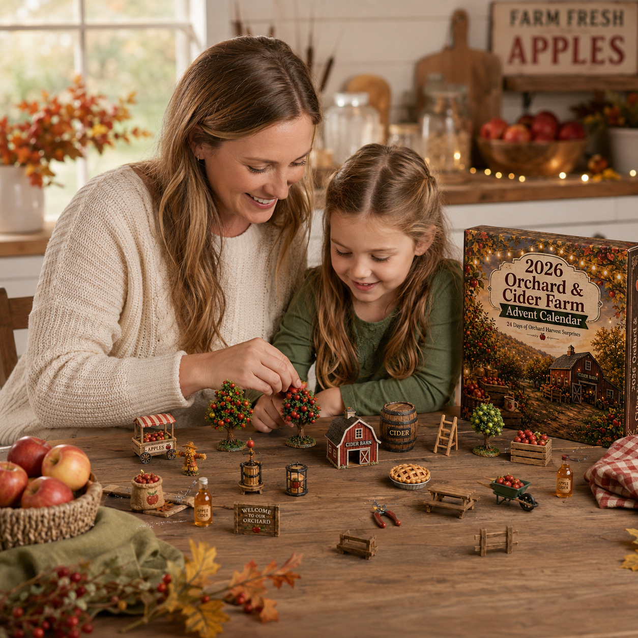 2026 Apple Orchard Advent Calendar 🍎🌾 – 24 Days of Cozy Farmhouse Surprises