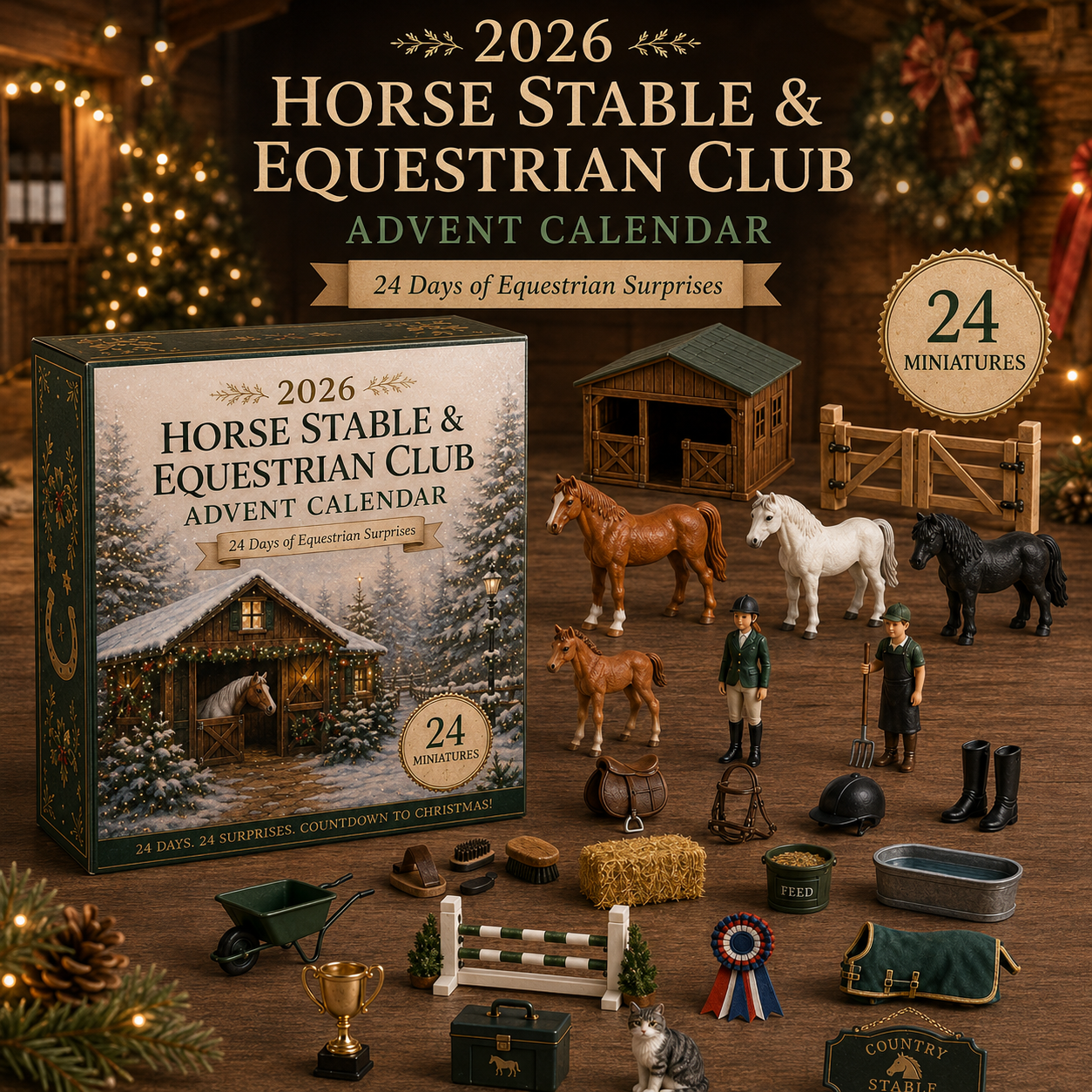 2026 Equestrian Life Advent Calendar 🐴🏇 – 24 Days of Horse Stable Surprises