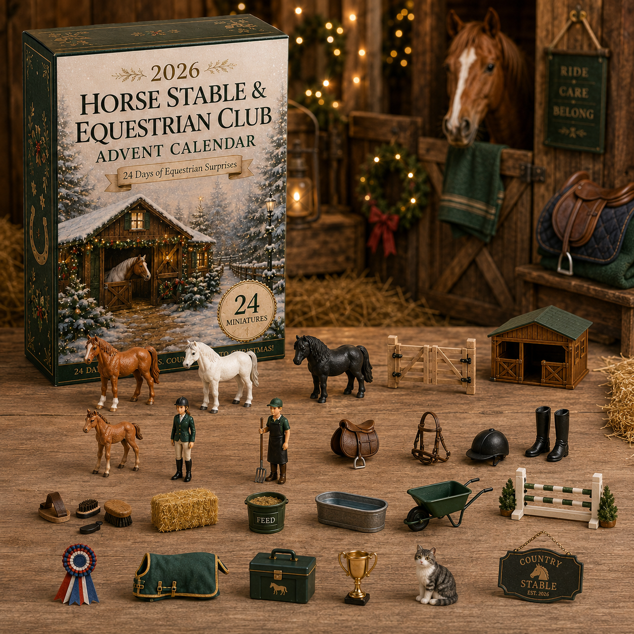 2026 Equestrian Life Advent Calendar 🐴🏇 – 24 Days of Horse Stable Surprises