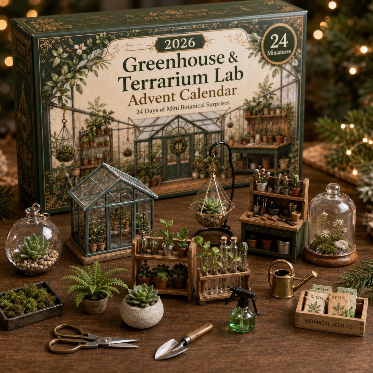 2026 Miniature Greenhouse Advent Calendar 🌱🔬 – 24 Days of Botanical Discoveries