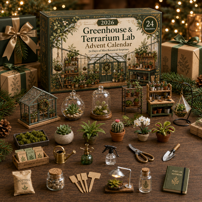 2026 Miniature Greenhouse Advent Calendar 🌱🔬 – 24 Days of Botanical Discoveries