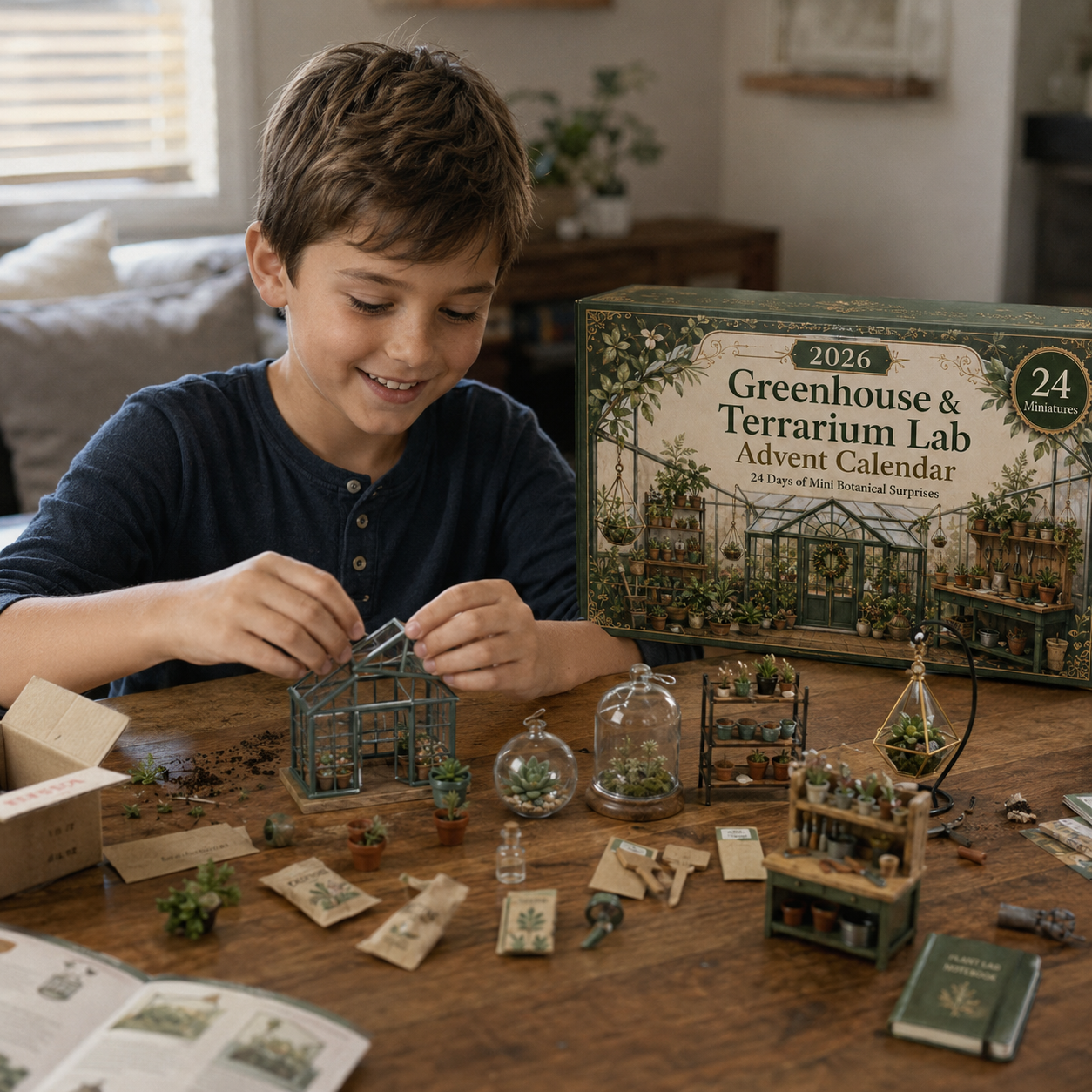 2026 Miniature Greenhouse Advent Calendar 🌱🔬 – 24 Days of Botanical Discoveries
