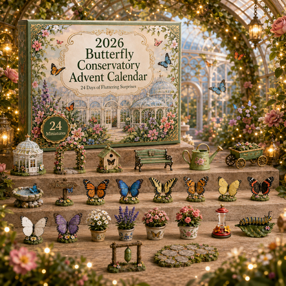 2026 Butterfly Conservatory Advent Calendar 🦋🌿 – 24 Days of Miniature Garden Surprises