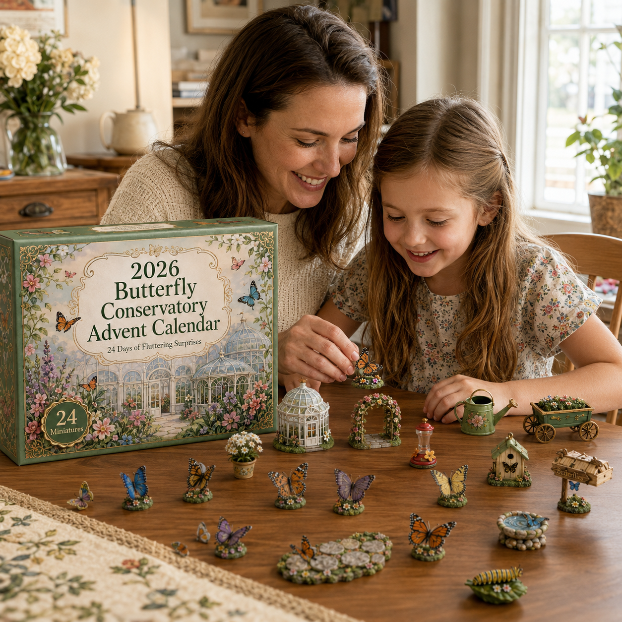 2026 Butterfly Conservatory Advent Calendar 🦋🌿 – 24 Days of Miniature Garden Surprises