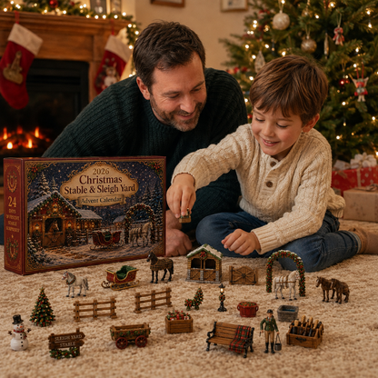 2026 Christmas Stable Advent Calendar 🎄🐴 – 24 Days of Santa's Sleigh Surprises