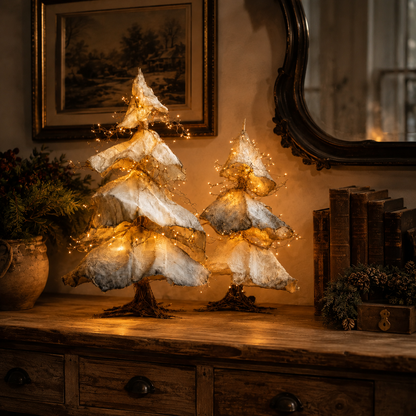 Windswept Winter Trees – Lighted Sculptural Tree Set