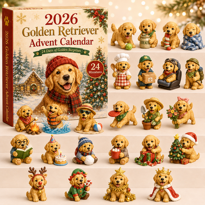 2026 Golden Retriever Advent Calendar 🐕🎄 – 24 Days of Adorable Dog Surprises