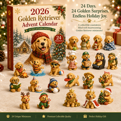 2026 Golden Retriever Advent Calendar 🐕🎄 – 24 Days of Adorable Dog Surprises