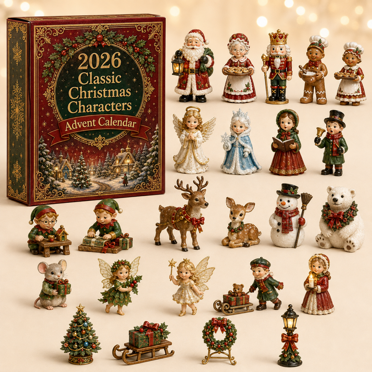 2026 Classic Christmas Characters Advent Calendar 🎄✨ – 24 Days of Festive Surprises