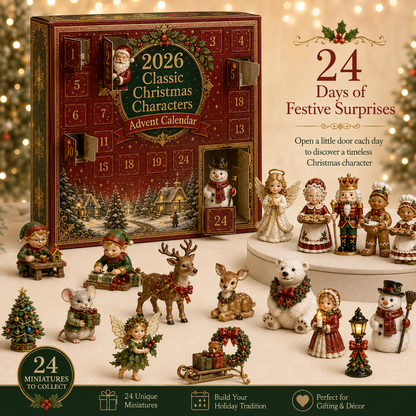 2026 Classic Christmas Characters Advent Calendar 🎄✨ – 24 Days of Festive Surprises