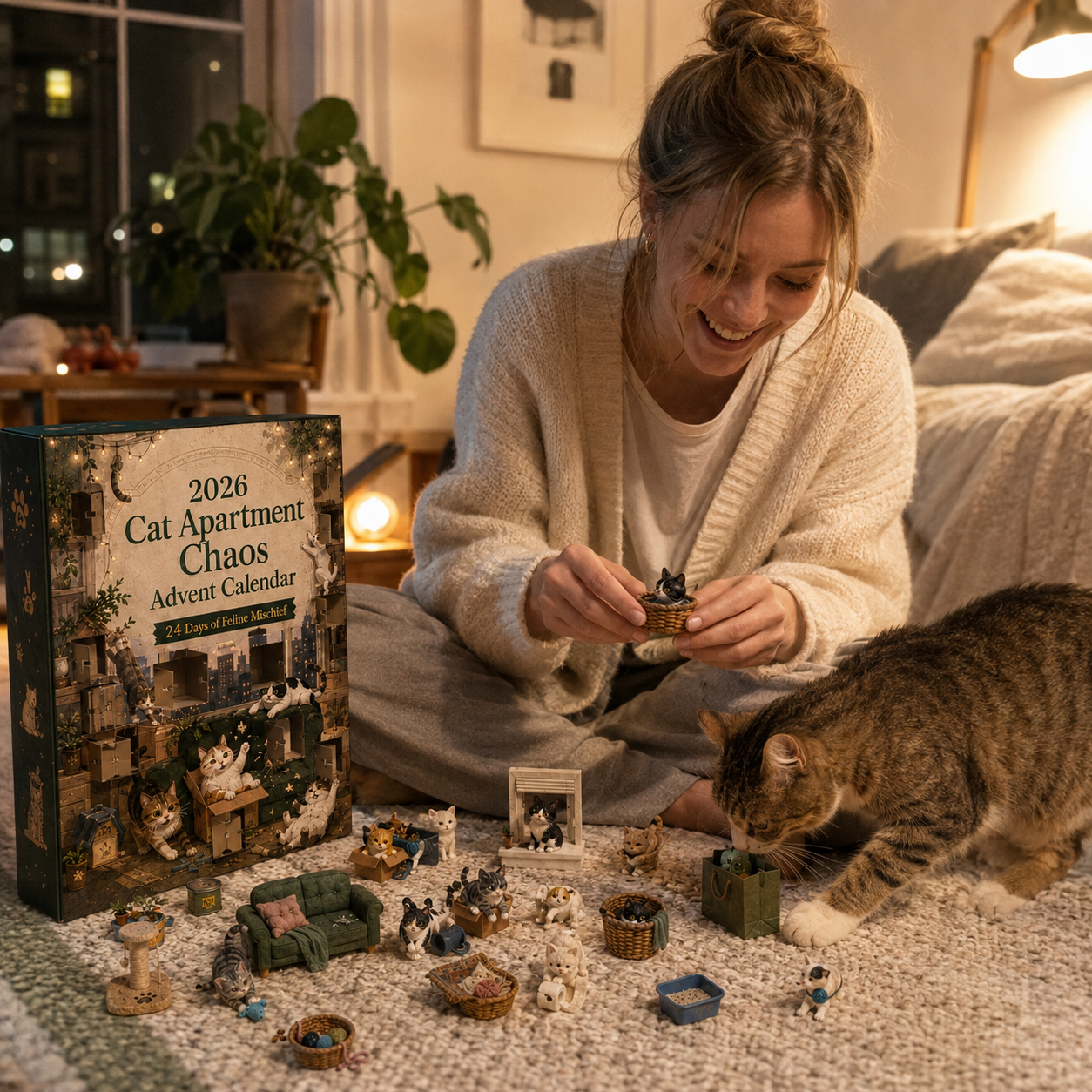 2026 Cat Apartment Chaos Advent Calendar 🐱🏠 – 24 Days of Feline Mischief