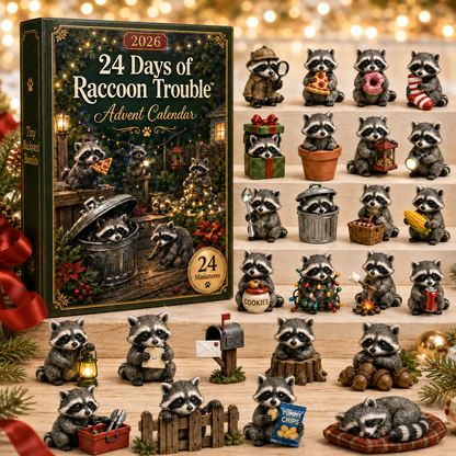 2026 Raccoon Trouble Advent Calendar 🦝🎄 – 24 Days of Raccoon Mischief