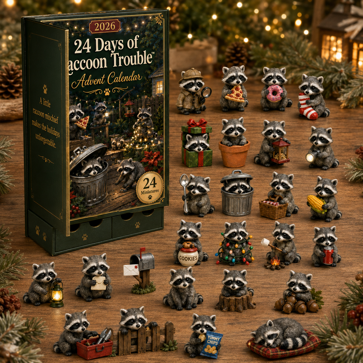 2026 Raccoon Trouble Advent Calendar 🦝🎄 – 24 Days of Raccoon Mischief