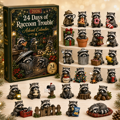 2026 Raccoon Trouble Advent Calendar 🦝🎄 – 24 Days of Raccoon Mischief