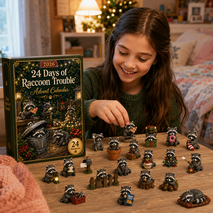 2026 Raccoon Trouble Advent Calendar 🦝🎄 – 24 Days of Raccoon Mischief