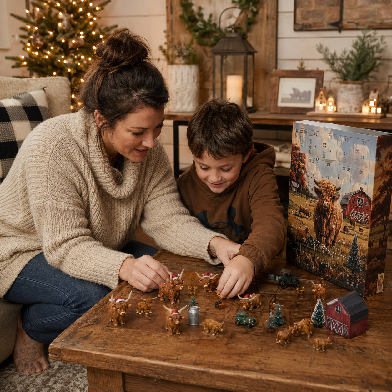 2026 Highland Cow Farm Life Advent Calendar 🐮🌾 – 24 Days of Cozy Farm Surprises