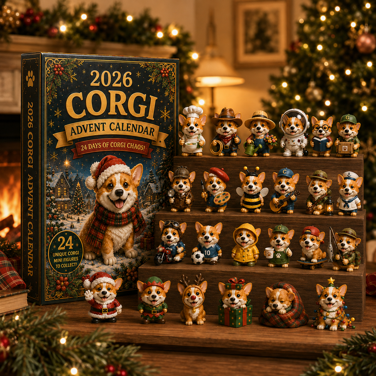 2026 Corgi Chaos Advent Calendar 🐶🎄 – 24 Days of Corgi Mischief