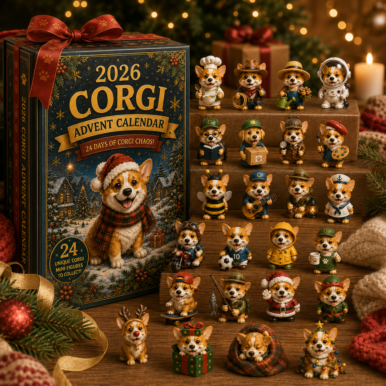 2026 Corgi Chaos Advent Calendar 🐶🎄 – 24 Days of Corgi Mischief
