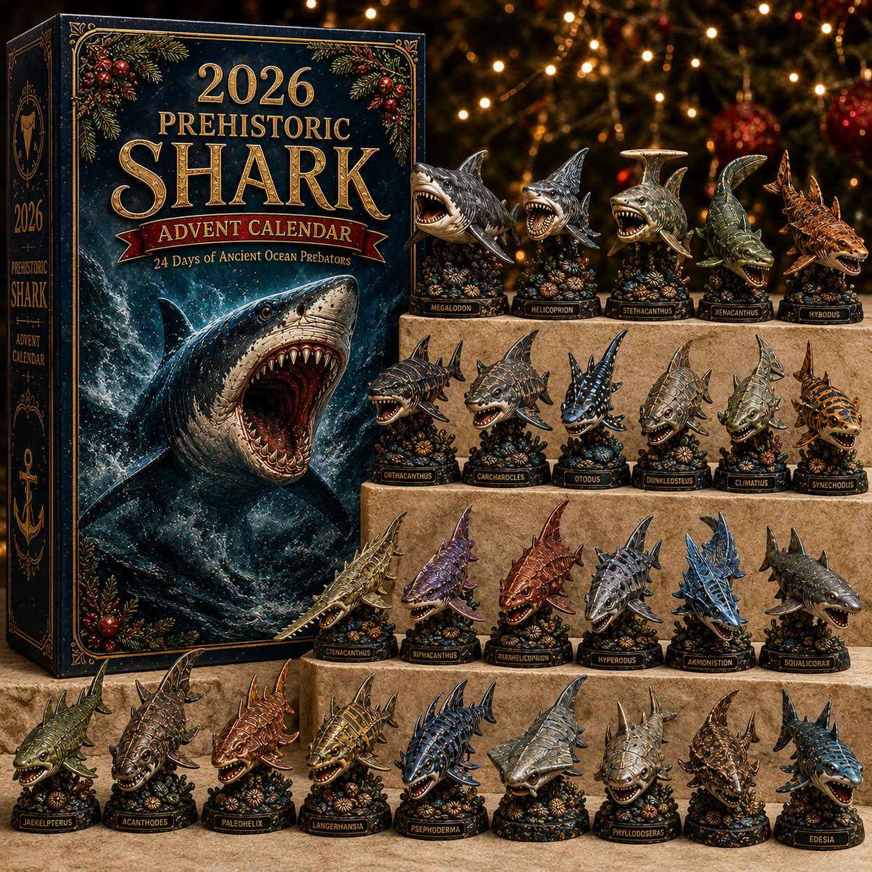 2026 Prehistoric Shark Advent Calendar 🦈🦖 – 24 Days of Ancient Ocean Discoveries