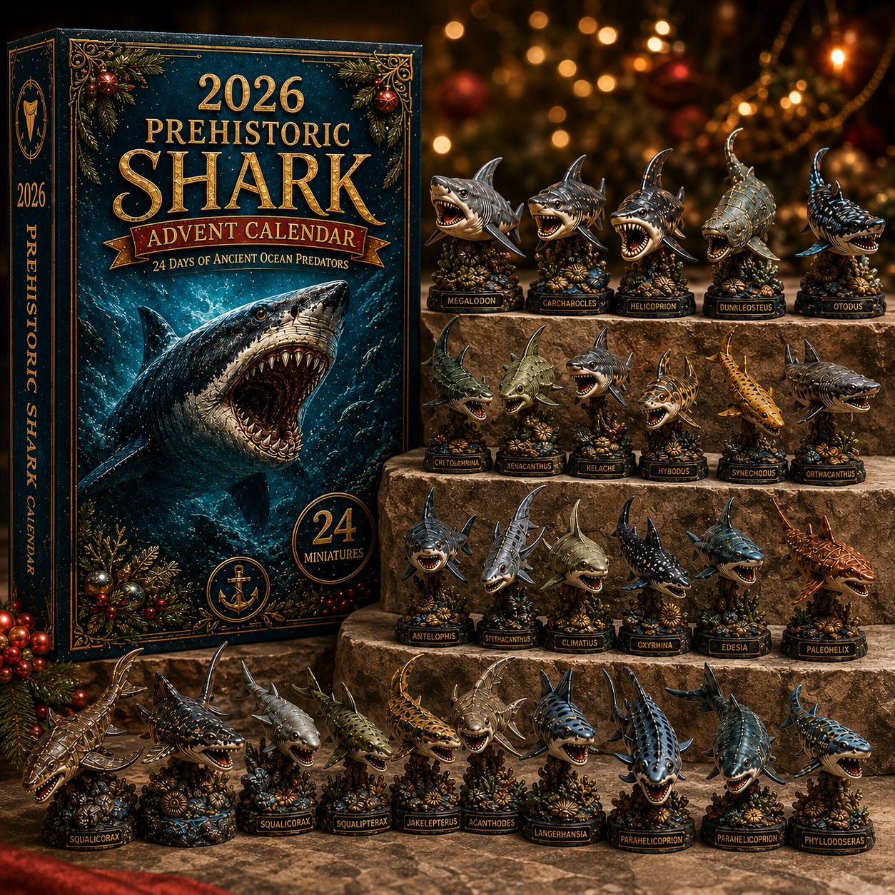 2026 Prehistoric Shark Advent Calendar 🦈🦖 – 24 Days of Ancient Ocean Discoveries
