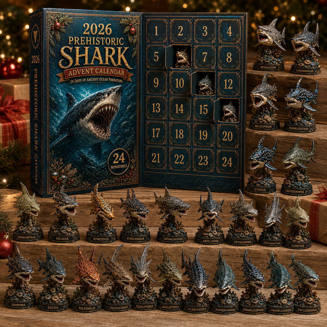 2026 Prehistoric Shark Advent Calendar 🦈🦖 – 24 Days of Ancient Ocean Discoveries