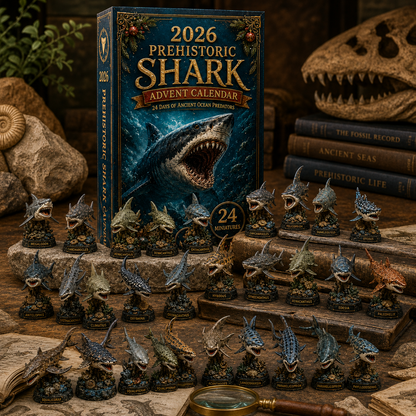 2026 Prehistoric Shark Advent Calendar 🦈🦖 – 24 Days of Ancient Ocean Discoveries