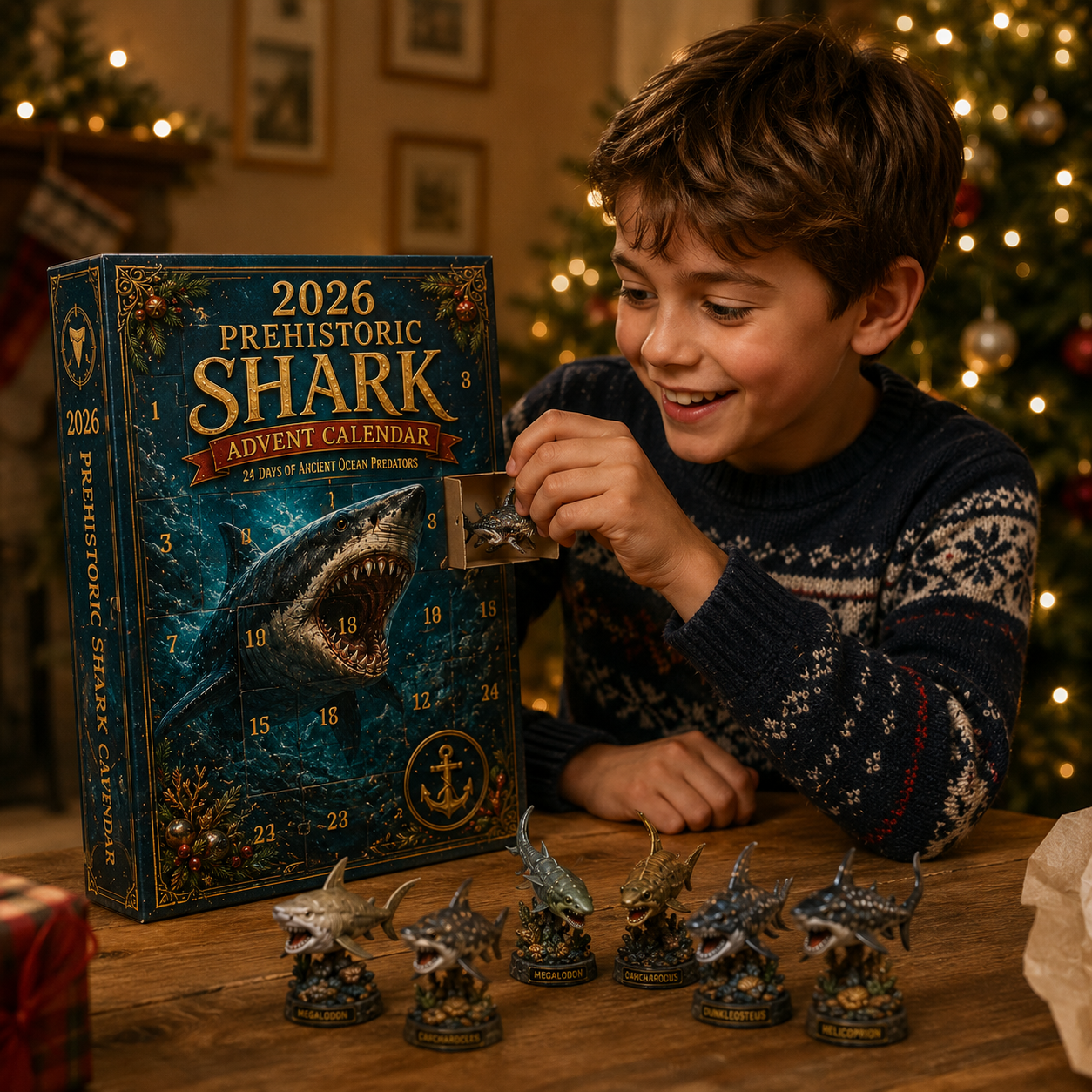 2026 Prehistoric Shark Advent Calendar 🦈🦖 – 24 Days of Ancient Ocean Discoveries