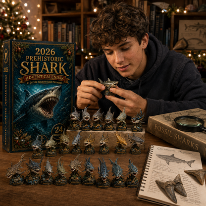2026 Prehistoric Shark Advent Calendar 🦈🦖 – 24 Days of Ancient Ocean Discoveries