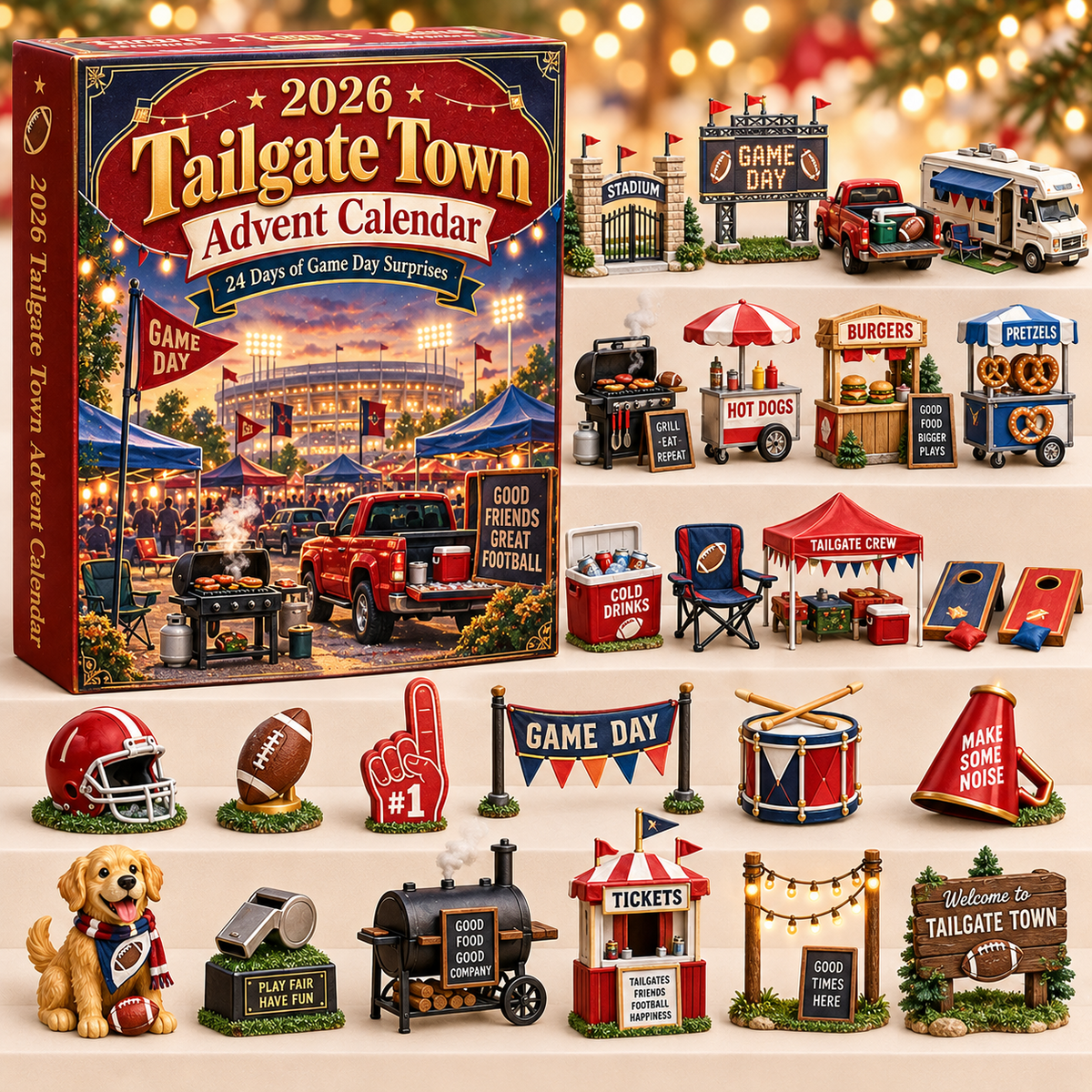 2026 Tailgate Town Advent Calendar 🏈🎄 – 24 Days of Game Day Surprises