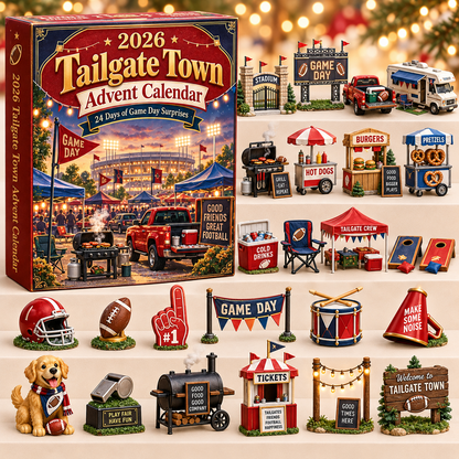 2026 Tailgate Town Advent Calendar 🏈🎄 – 24 Days of Game Day Surprises