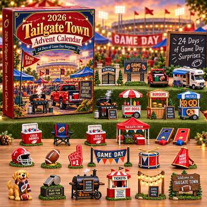 2026 Tailgate Town Advent Calendar 🏈🎄 – 24 Days of Game Day Surprises