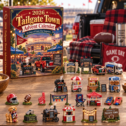 2026 Tailgate Town Advent Calendar 🏈🎄 – 24 Days of Game Day Surprises