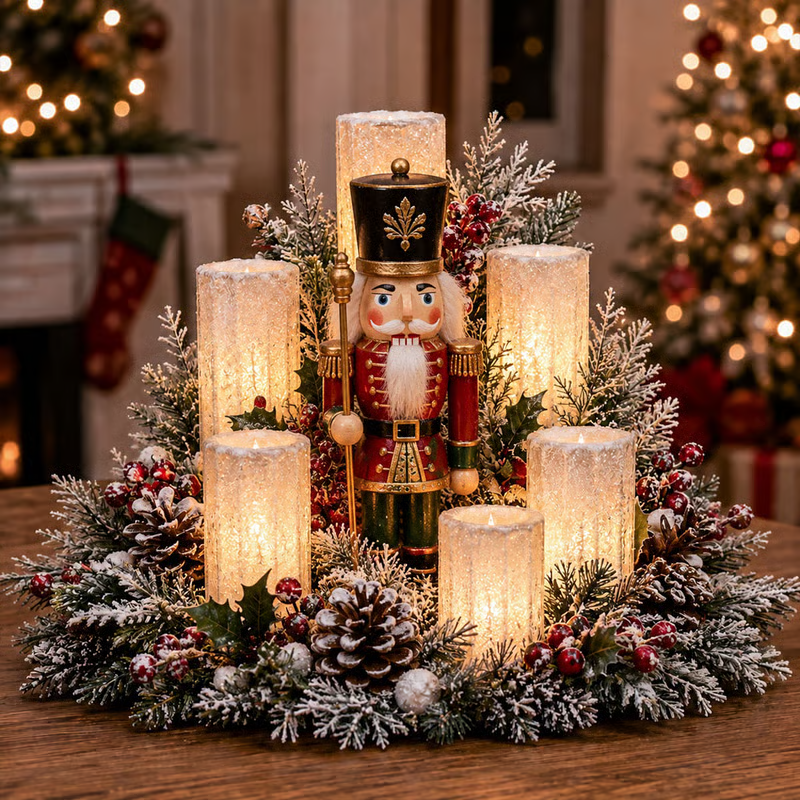 Nutcracker Christmas centerpiece