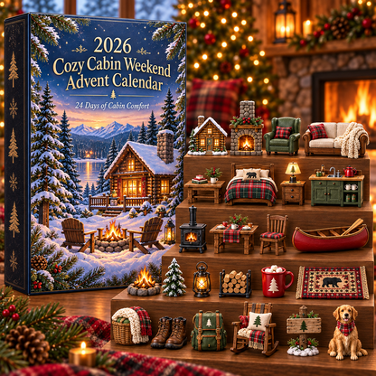 2026 Cozy Cabin Weekend Advent Calendar 🏕️🔥 – 24 Days of Cozy Cabin Adventures