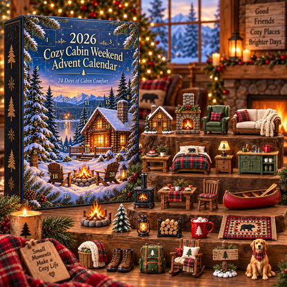 2026 Cozy Cabin Weekend Advent Calendar 🏕️🔥 – 24 Days of Cozy Cabin Adventures