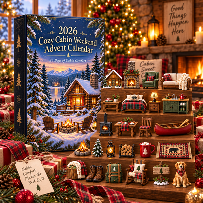 2026 Cozy Cabin Weekend Advent Calendar 🏕️🔥 – 24 Days of Cozy Cabin Adventures