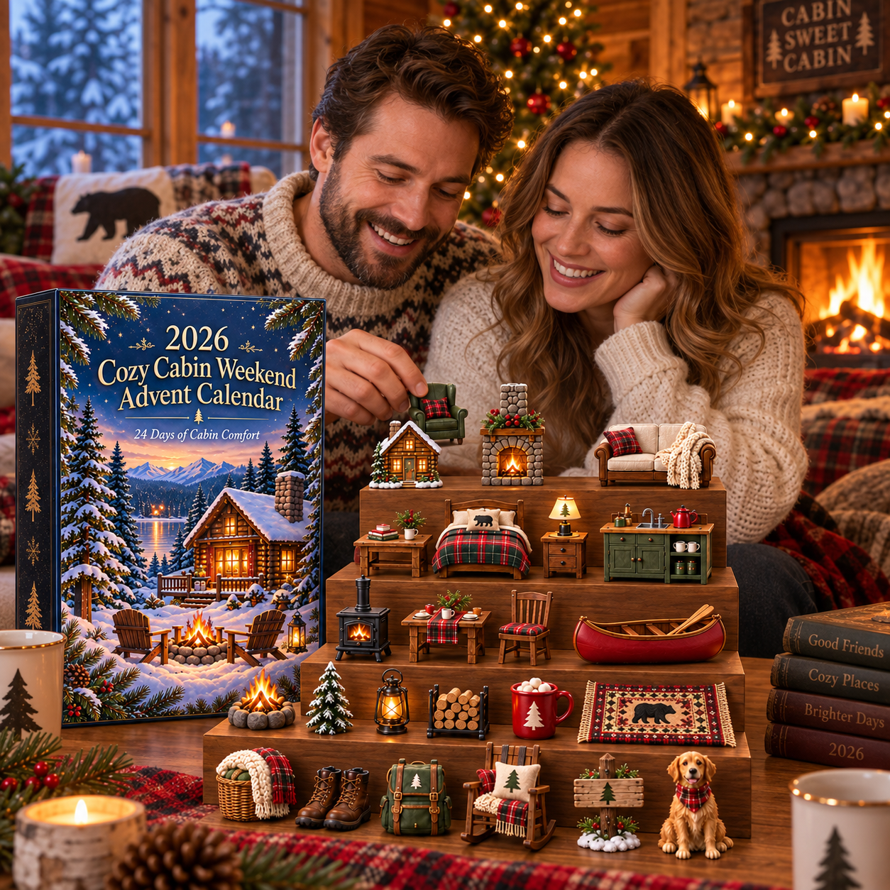 2026 Cozy Cabin Weekend Advent Calendar 🏕️🔥 – 24 Days of Cozy Cabin Adventures