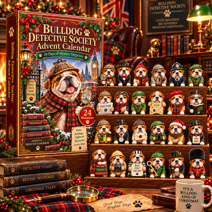 2026 Bulldog Detective Society Advent Calendar 🐶🔎 – 24 Days of Mystery & Mischief
