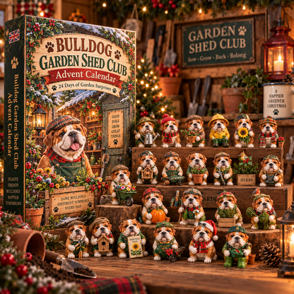 2026 Bulldog Garden Shed Club Advent Calendar 🐶🌿 – 24 Days of Garden Surprises