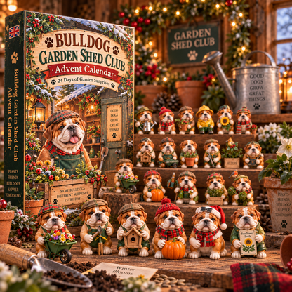 2026 Bulldog Garden Shed Club Advent Calendar 🐶🌿 – 24 Days of Garden Surprises